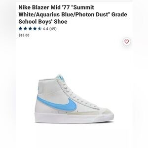 Nike Blazer Mid '77 "Summit White/Aquarius Blue/Photon Dust"